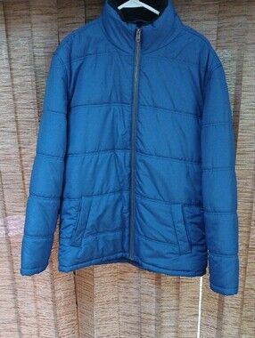 Weatherproof Blue Sherpa Puffer Jacket